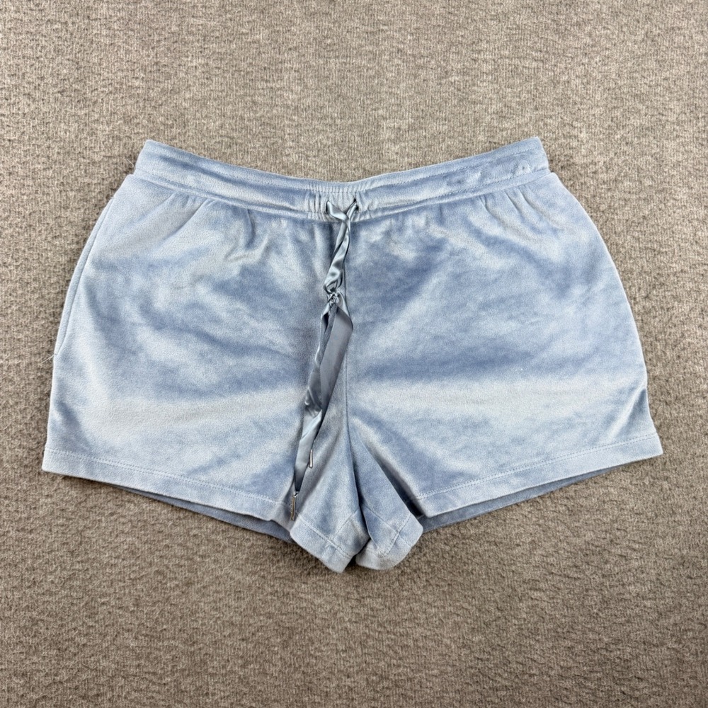 Jaclyn Intimates Women's S Small Blue Velvet Lounge Shorts